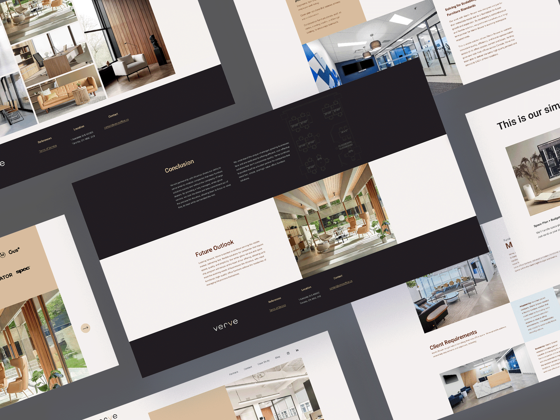 Verve website mockup